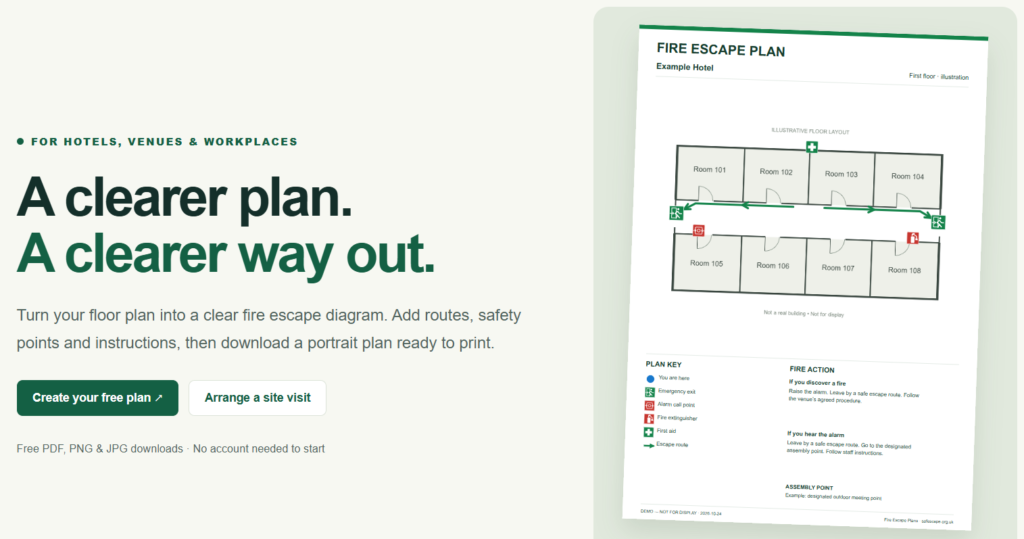 Safescape.org.uk (Fire Escape Plans): A Complete Guide to the Free Fire Escape Plan Maker and Site Visit Service